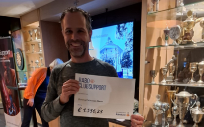 Cheque ontvangen Rabo ClubSupport